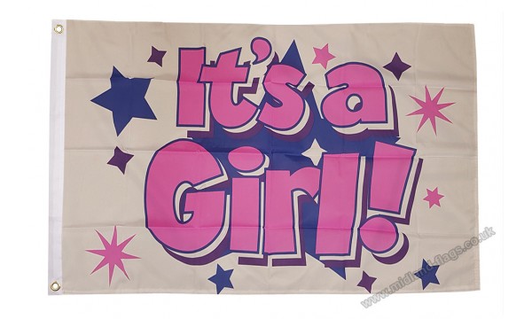 Its a Girl (Stars) Flag